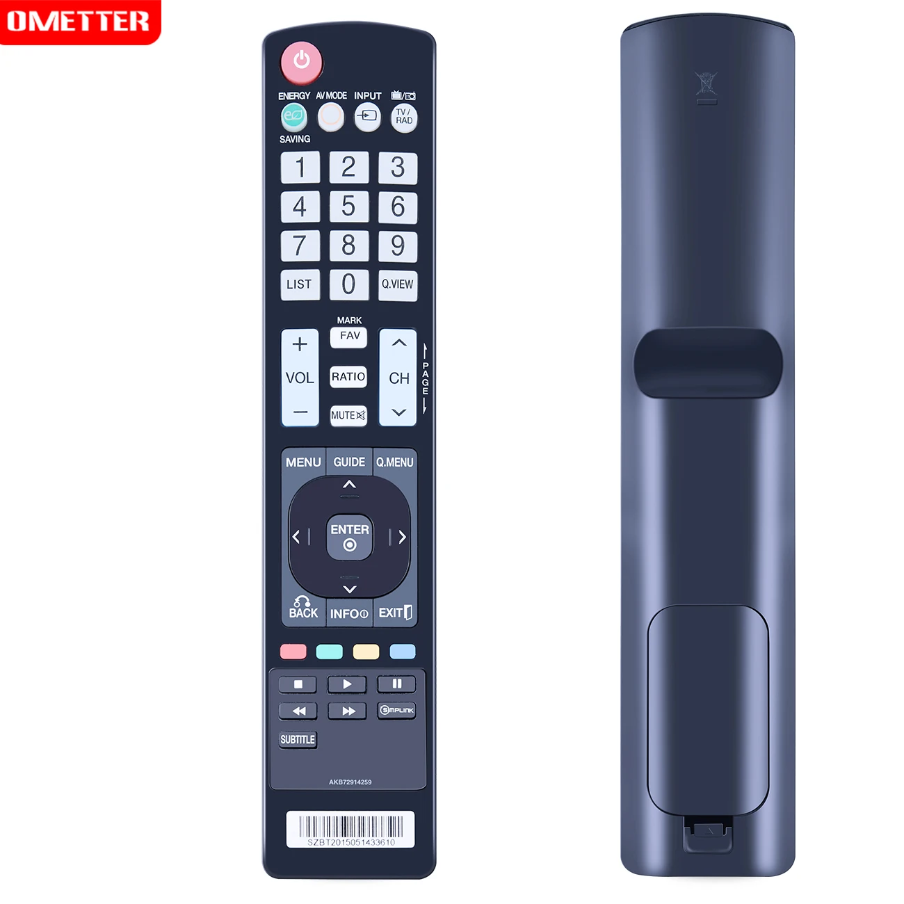 AKB72914259 Remote Control for LG TV AKB72914209 32LE4500 42LE4500 22LD350C 32LE3300 32LE5310 37LE5310 42LE5310 47LE5310 55LE 53 images - 6