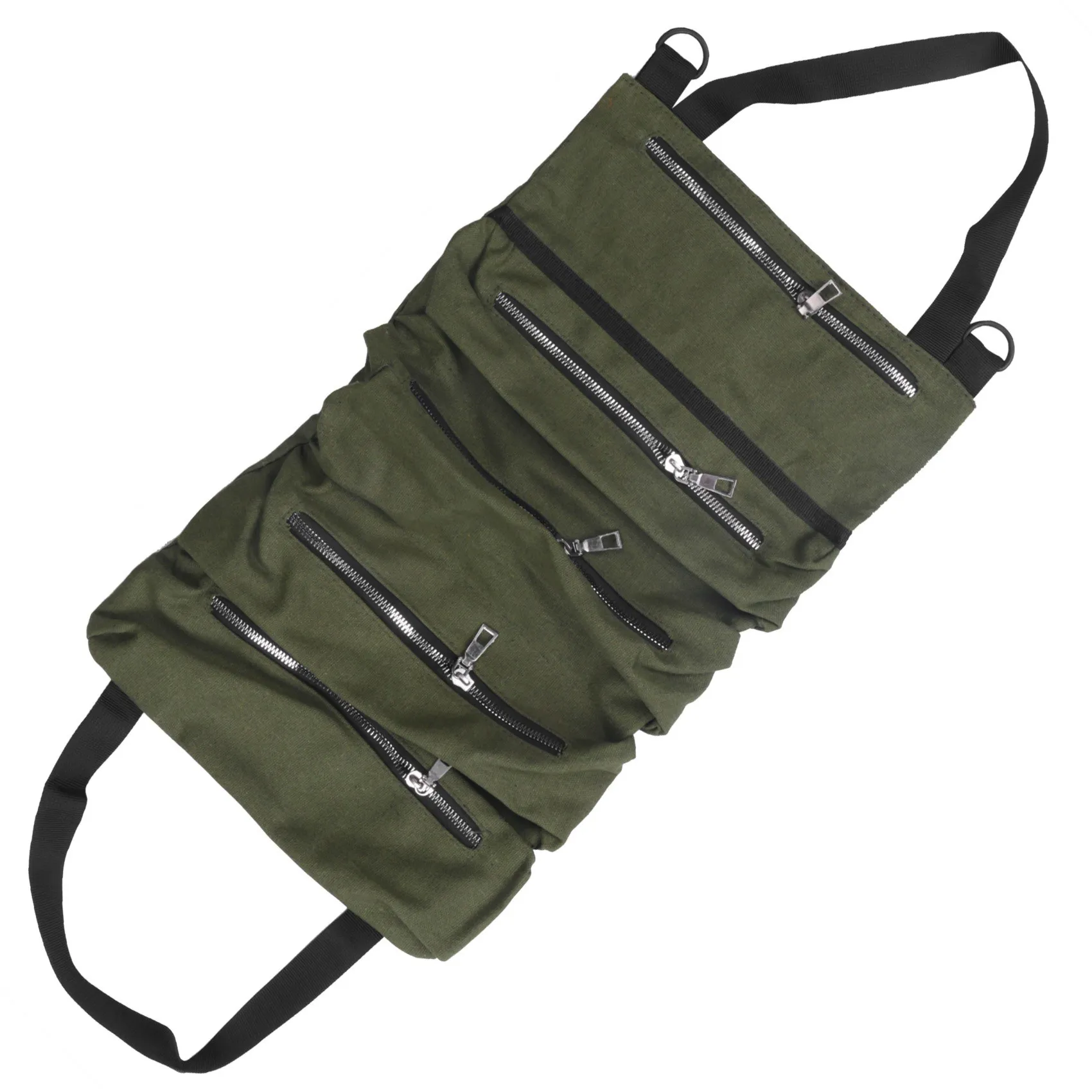 

Roll Tool Roll Multi-Purpose Tool Roll Up Bag Wrench Roll Pouch Hanging Tool Zipper Carrier Tote