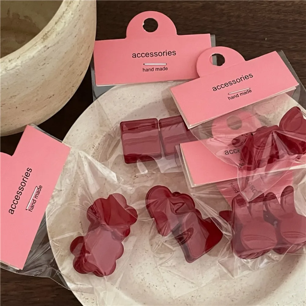 Элегантные красные заколки для волос мини аксессуары заколка темпераментный