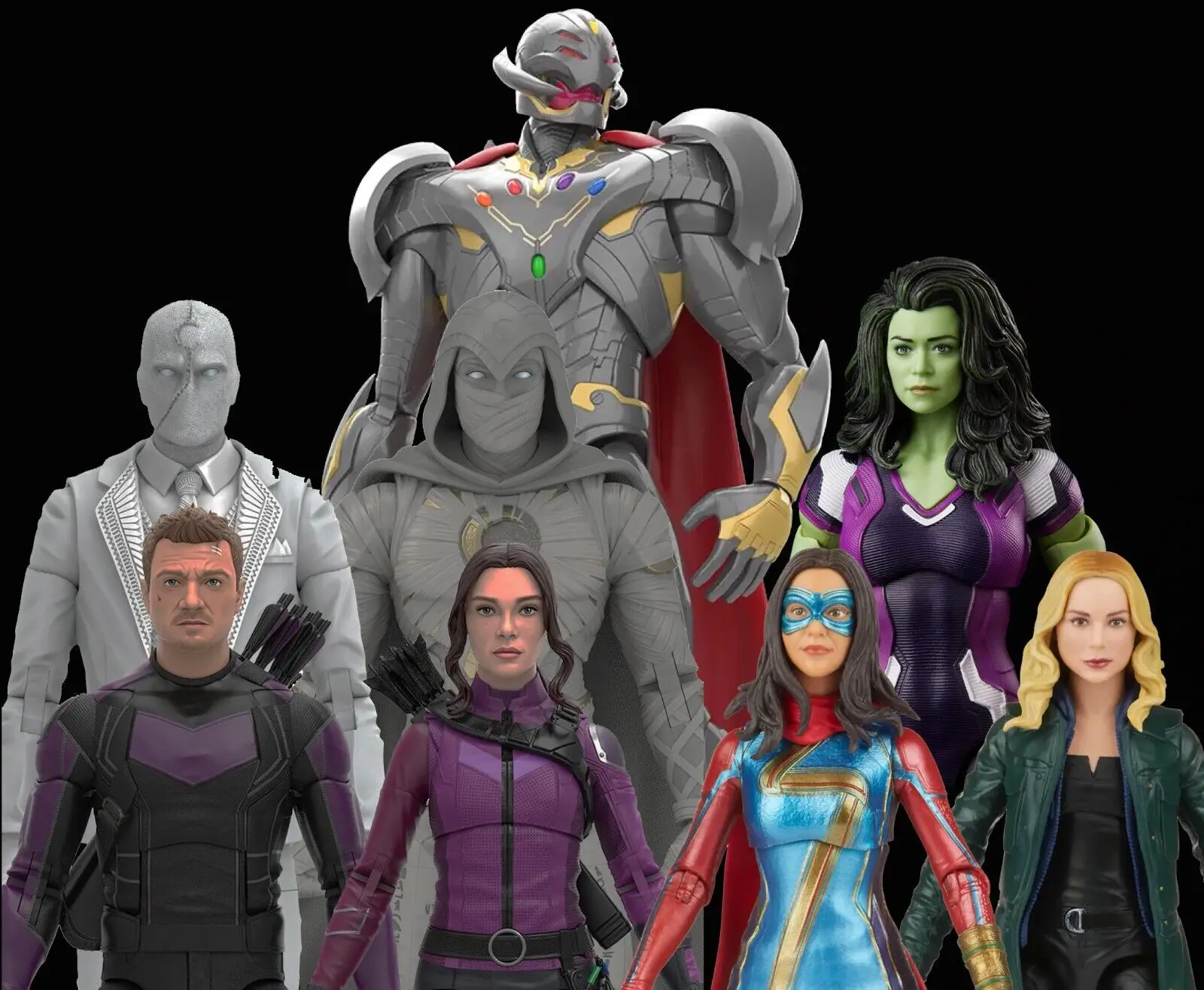 Фигурка героя Marvel Legends Moon Knight Mr.Knight She-Hulk MS Ultron BAF Wave 6 дюймов свободная фигурка -