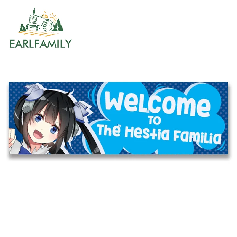 EARLFAMILY 13 см x 4 3 для Danmachi Hestia автомобильные наклейки забавные аниме мотоциклетные