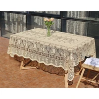 lace tablecloth 150230cm rectangular retro european style fabric craft tablecloth coffee table living room tablecloth cover tow
