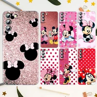 disney mickey minnie mouse for samsung galaxy s22 s21 s20 fe ultra pro lite s10 s10e s9 s8 plus s7 edge transparent phone case