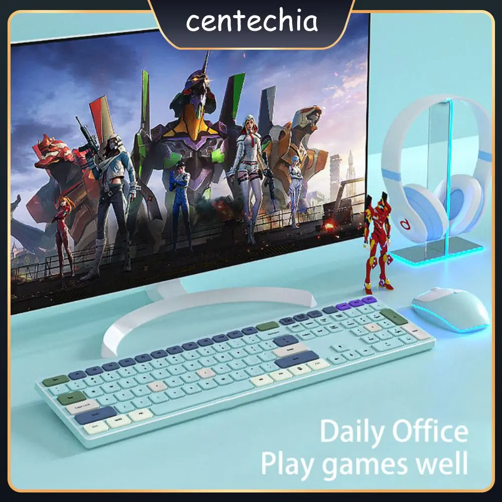 

10m Remote Reception Home Keyboard High-speed Transmission Intelligent Keyboard Multi-system Compatible Fashion Ergonomics