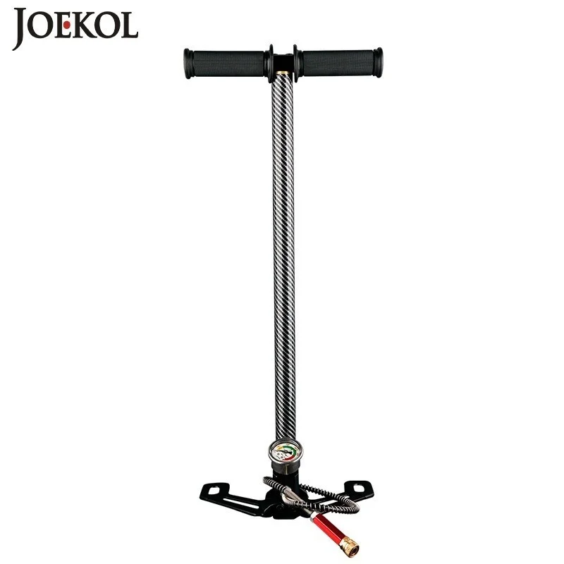 High Pressure Tire Air Pump 300bar 30mpa 4500psi 3 Stage Folding Pedal Hand Pcp Pump Stainless Steel Pcp Compressor,inflator