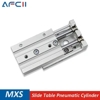 smc type air slide table pneumatic cylinder mxs6 mxs8 mxs12 mxs16 mxs20 mxs25 rail slide air cylinder