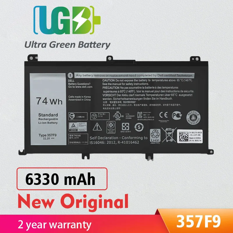 

UGB New Original 357F9 71JF4 Battery Replacement For Dell Inspiron 15 7559 7000 7557 7567 7566 5576 5577 P57F P65F INS15PD-1548B