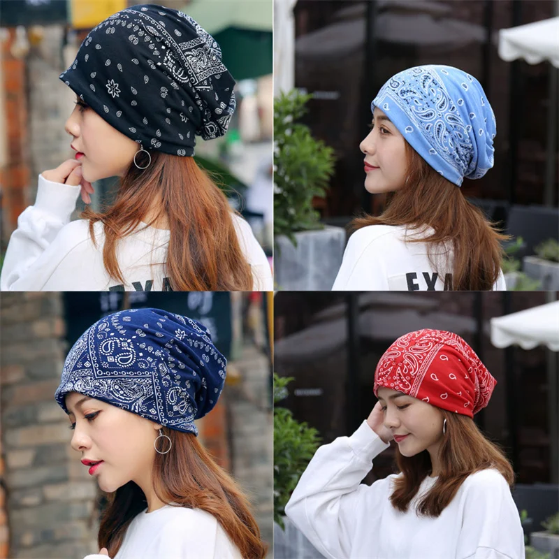 

High Quality Women Beanies Caps Spring Women Beanie Hat For Women Caps 2 Way To Wear Bonnet Festival Gifts