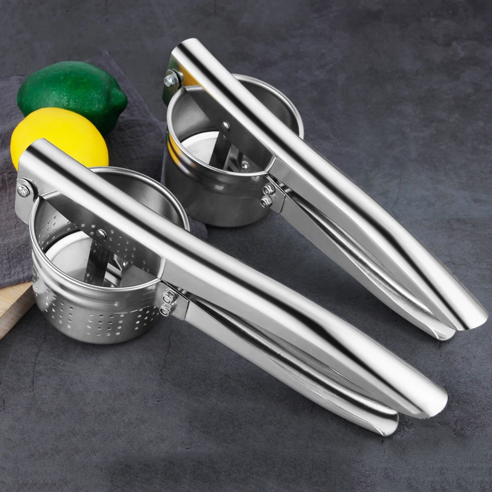 

304 High Quality Stainless Steel Squeezer Vegetable Stuffing Dehydrator Potato Masher Ricer Fruit Press Juicer Kitchen Supplies