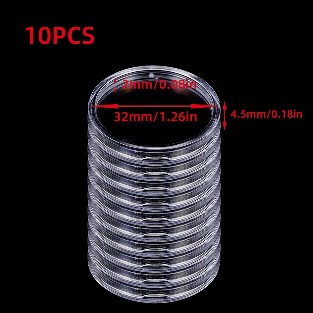 

Прозрачные футляры для монет 19-33 мм