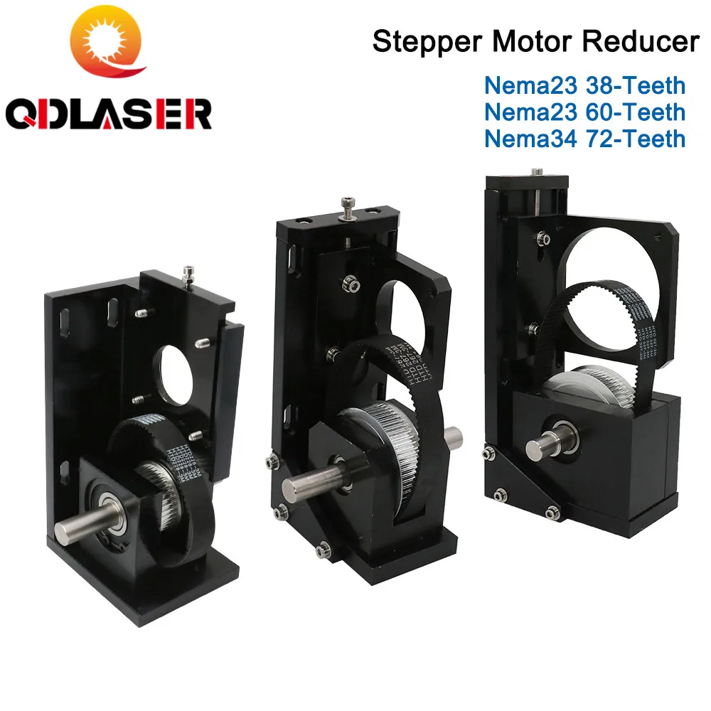 

Редуктор шагового двигателя QDLASER Nema23 38 зубьев/Nema23 60 зубьев/Nema34 72 зубьев для лазерной резки и гравировальной машины CO2