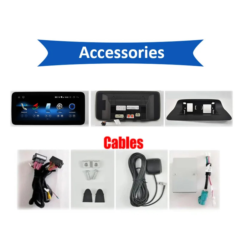 $369.75 UJQW 2 Din Android Car Radio With Screen For Mercedes Benz CLS Class W218 2011-2018 Bluetooth GPS Navi Carplay Auto 12V Wifi DVD