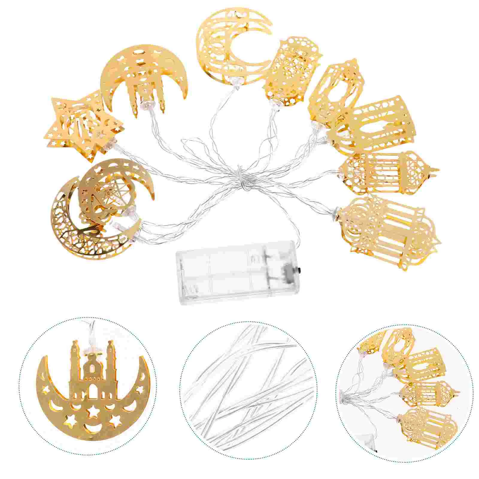 

1 компл. Eid Mubarak Lamp String Kareem Wall светильник String Garden String Lights