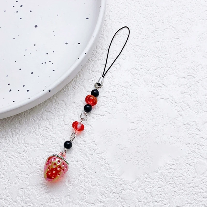 Модный портативный брелок для телефона с бусинами в форме звезды и бантиком