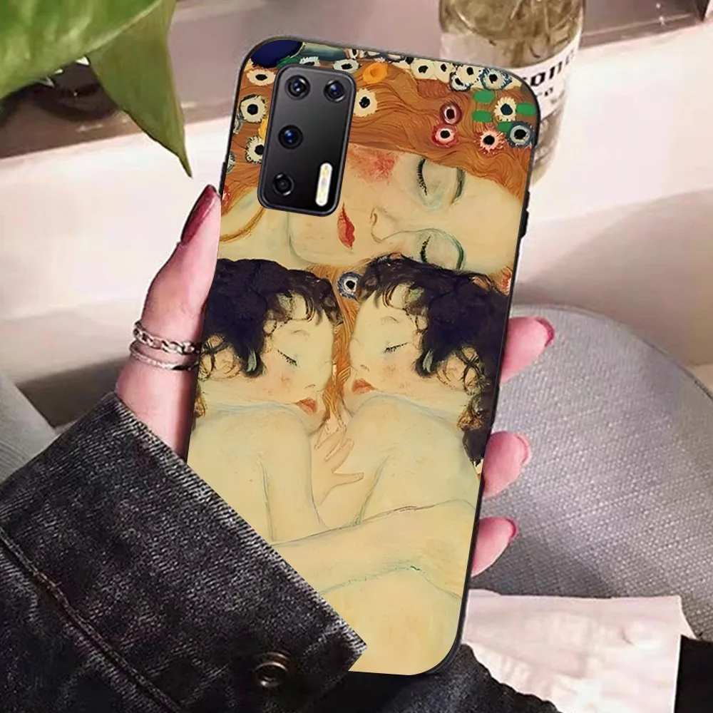 Чехол для телефона The Kiss Gustav Klimt Painting Huawei P 8 9 10 20 30 40 50 Pro Lite Psmart Honor lite 70 Mate 20lite
