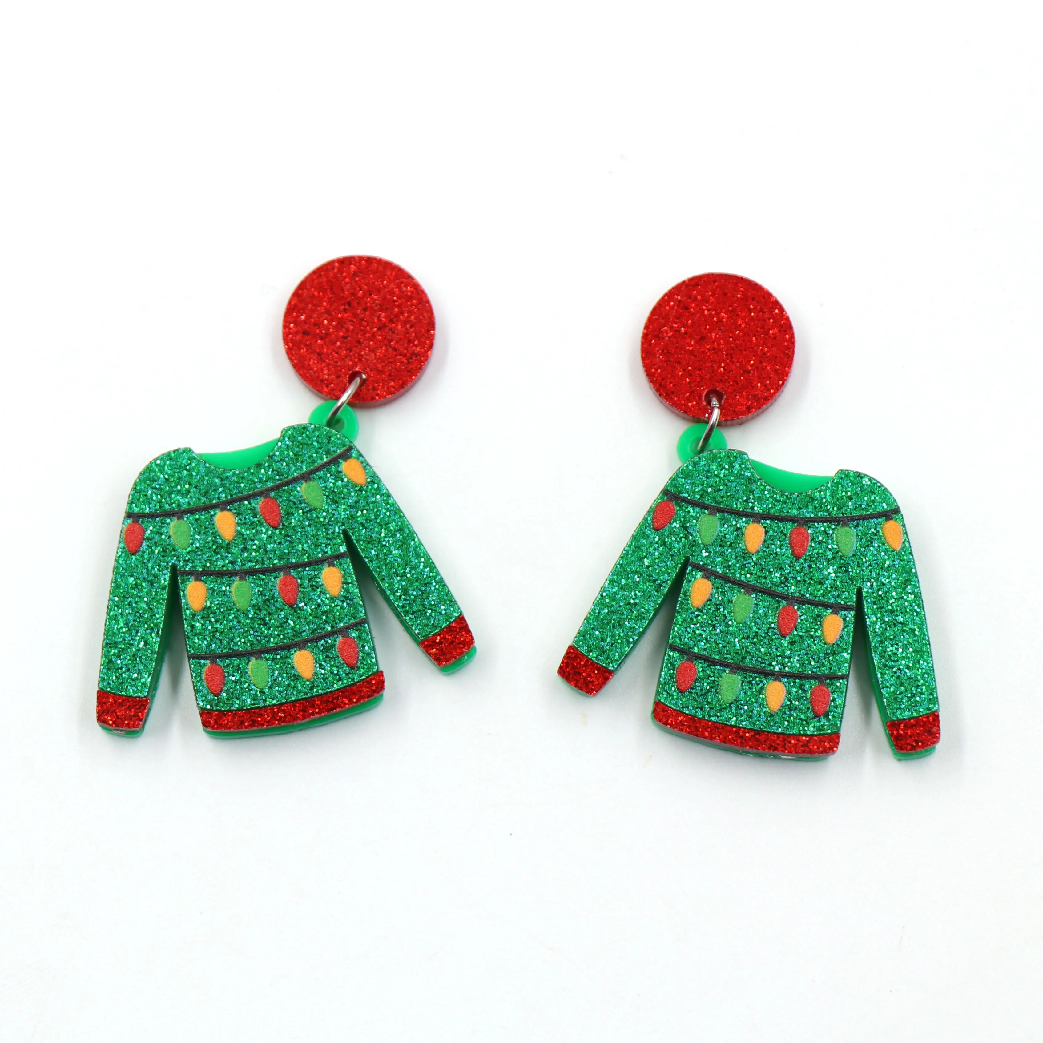 

Новый продукт CN Drop Рождественский свитер Акриловые Модные серьги ювелирные изделия для женщин