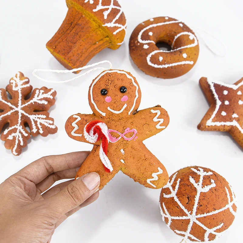 Украшение для рождественской елки шарик из пенопласта снежинка Пряничный