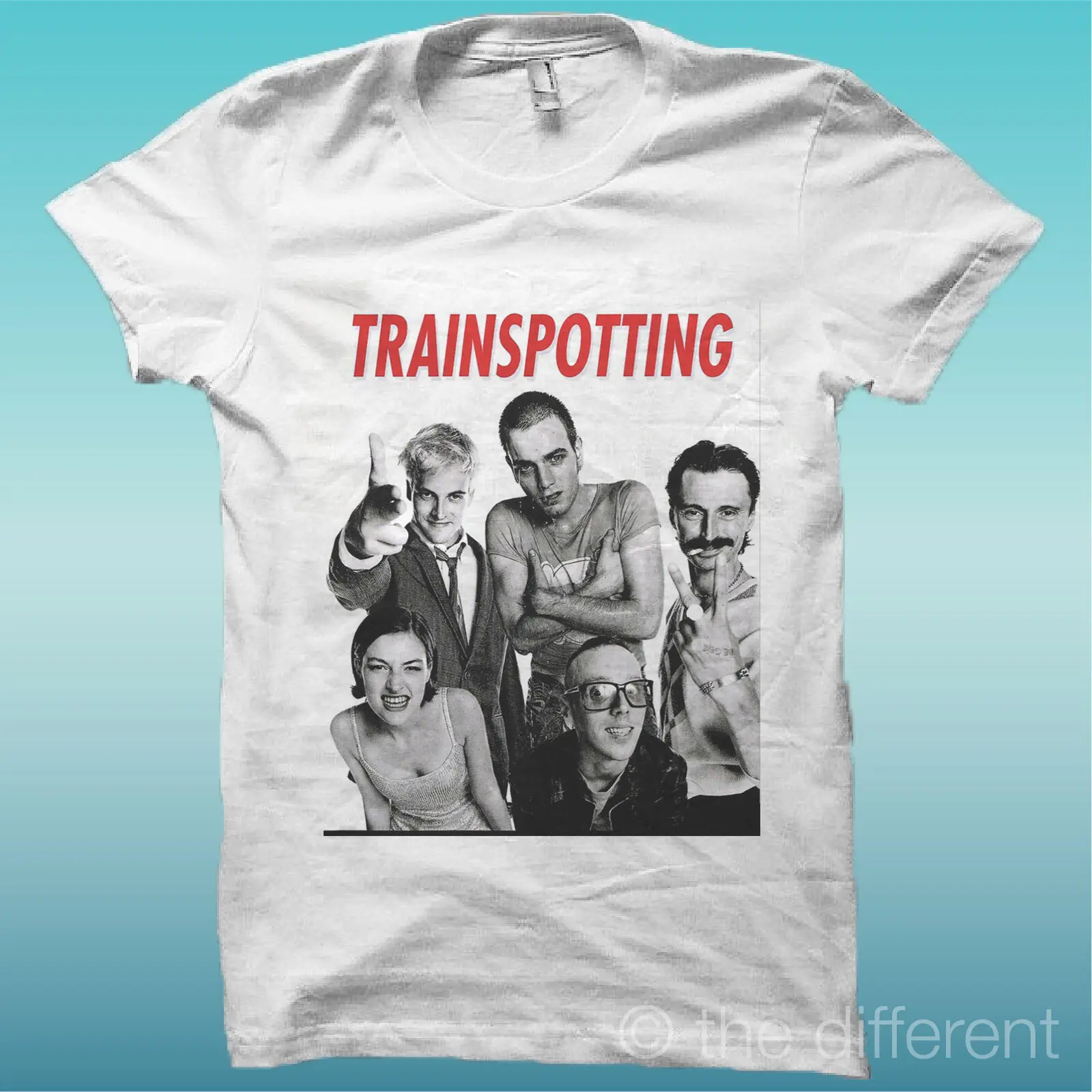

T-shirt "trainspotting" Film white the happiness is have my tee new- show original title