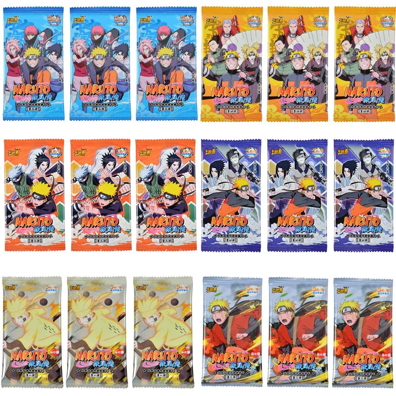 KAYOU Genuine 3Bag/Set Naruto Card Original Anime Chapter Of Soldiers Game Collectible Cards Rare SSR Sasuke Uchiha Kakashi - купить по