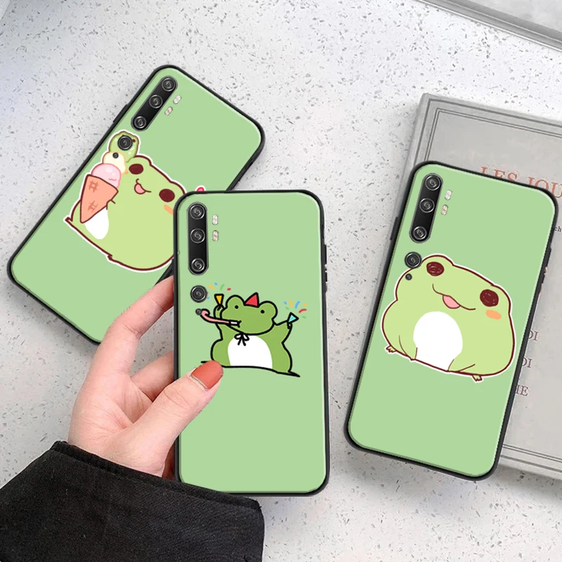 

Funny Animal Frog Phone Case For Xiaomi CC9 CC9e 10S 10 Pro Lite 11 11 Lite Pro Ultra NOTE 10 Soft TPU Silcone Cover Coque Capa