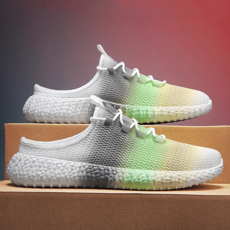 

Summer Casual Adult Shoes Half Drag Youth Fashion Men Shoes Breathable Mens Casual Sneakers Designer Walking Shoes Man