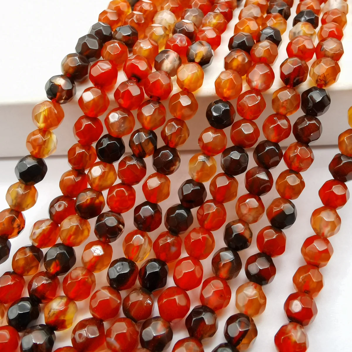 

4 мм, граненые бусины Dream Aga t, нитка 15 дюймов, для изготовления ювелирных изделий A341