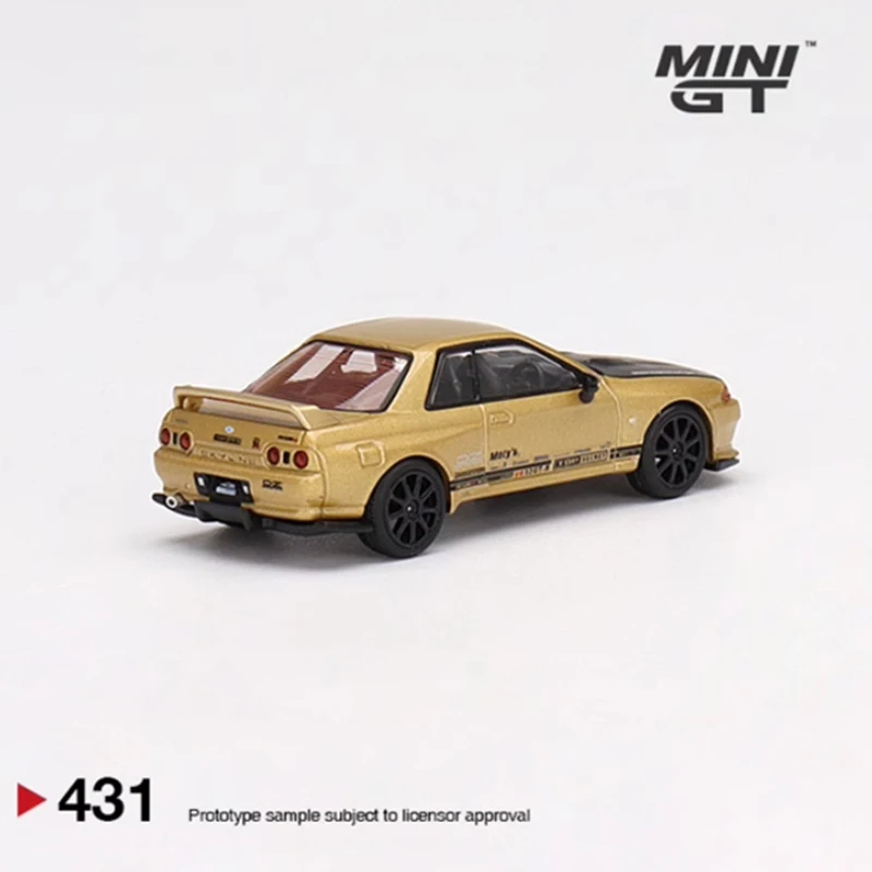 Фото Mini GT Литой под давлением масштаб 1:64 TOP SECRET GTR R32 VR32 Имитация сплава Модель автомобиля Коллекция Дисплей Игрушка в подарок Статические подвески №4