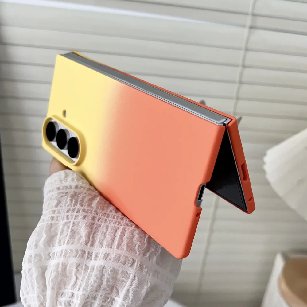 Фото Градиентный красочный ультратонкий жесткий чехол для ПК для Samsung Galaxy Z Fold7 6 5 4 3 5G противоударный защитный чехол для ZFold 7 6 5 №4
