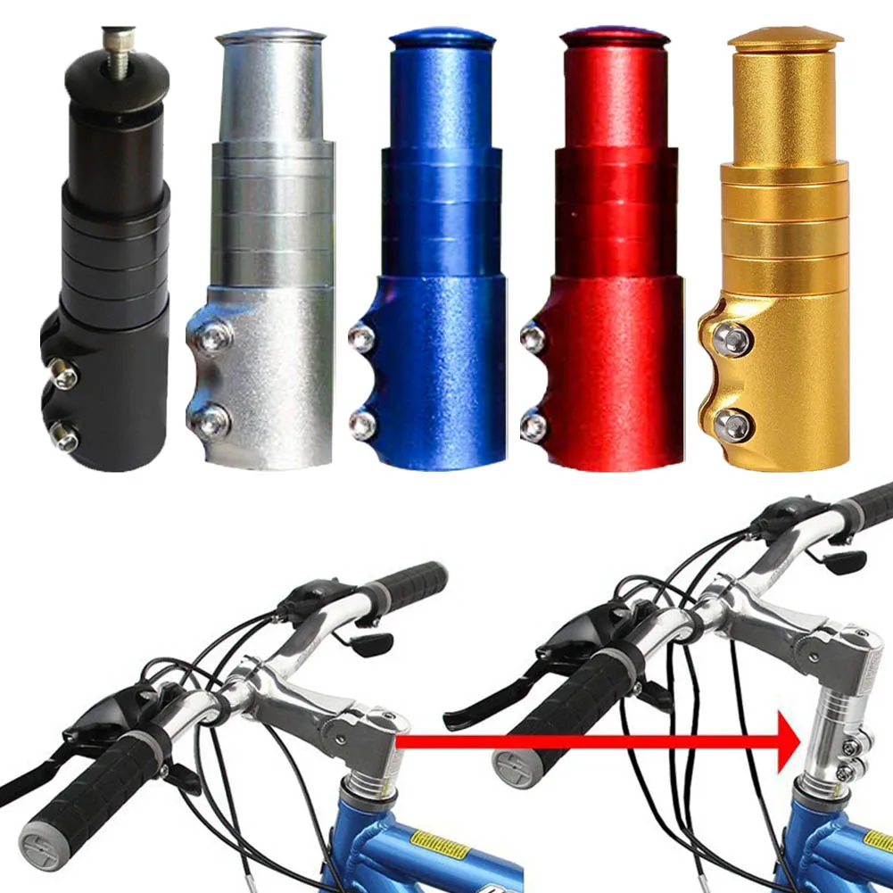

Adjustable MTB Mountain Bike Stem Road Bicycle Handlebar Fork Riser Extender 123mm Bike Riser Head Up Cycling Accessories Parts