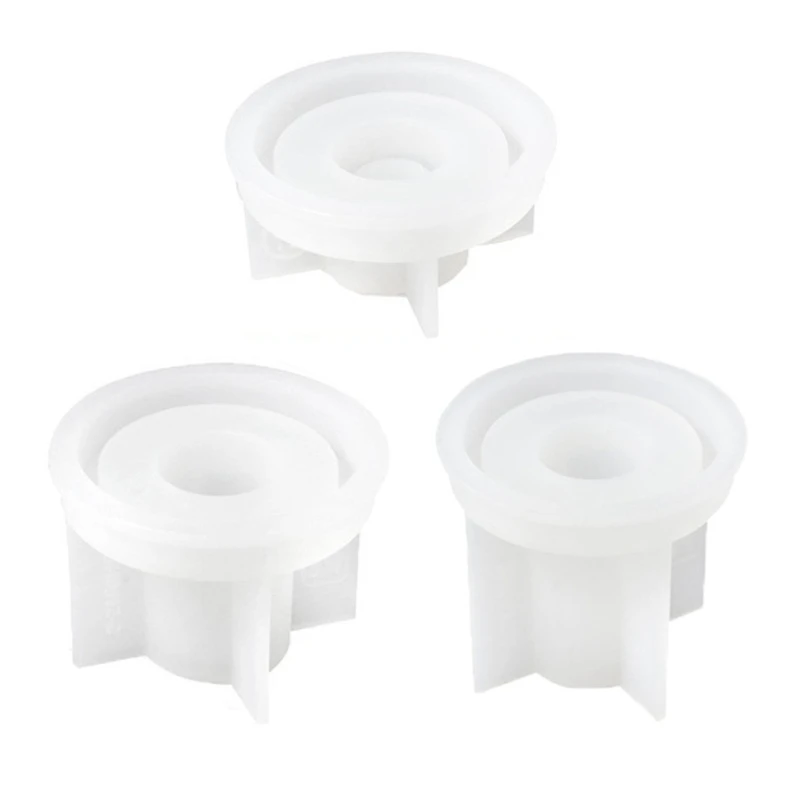 

Силиконовая форма для подсвечника, гипсовая форма, круглая форма для подноса украшений «сделай сам», органайзер для украшений, домашний дек...