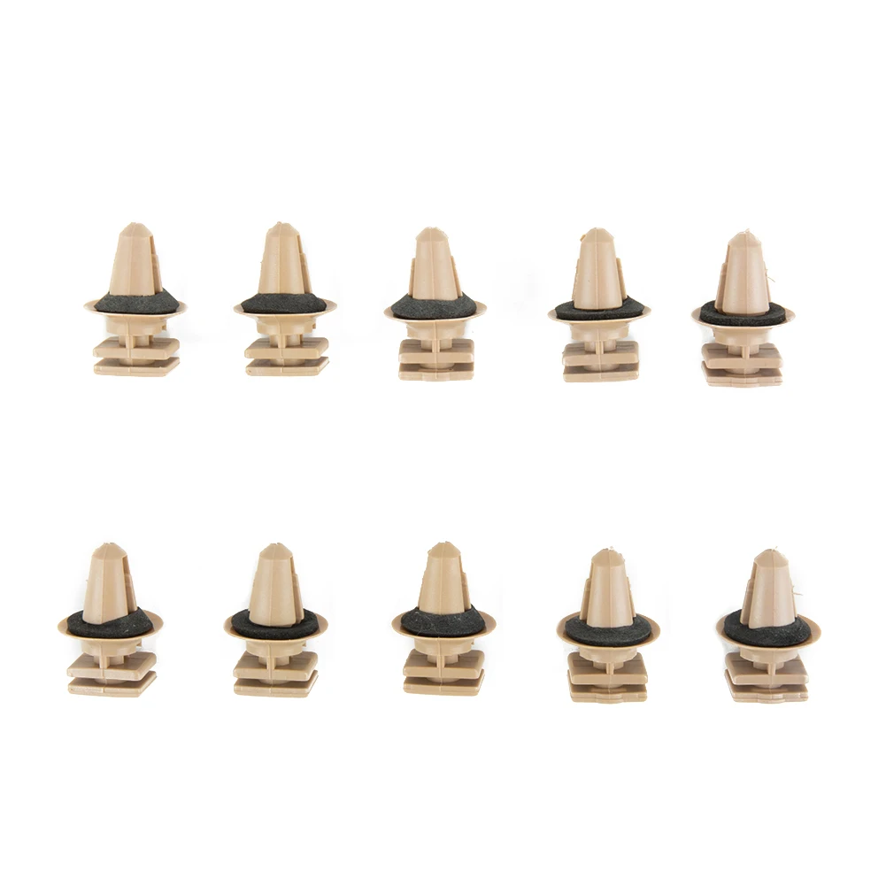 

Durable New Practical Useful Door Clips Clip Nylon Clip Parts 10mm Hole 10pcs 51477117532 Accessories Replacement