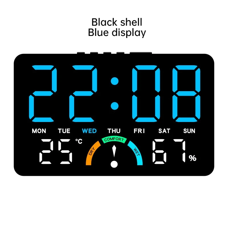 

Настольные часы с термогигрометром и будильником