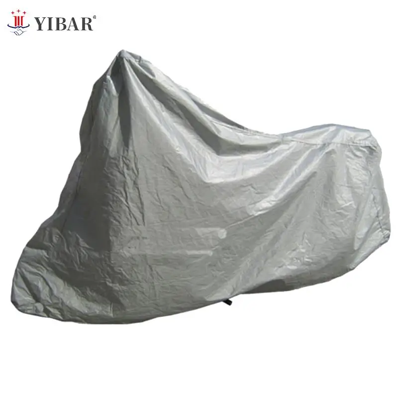 

New Waterproof Dustproof Breathable Breathable Full Protective Anti UV Motorcycle Covers Silver Motorcycle Hood Scooters Covers