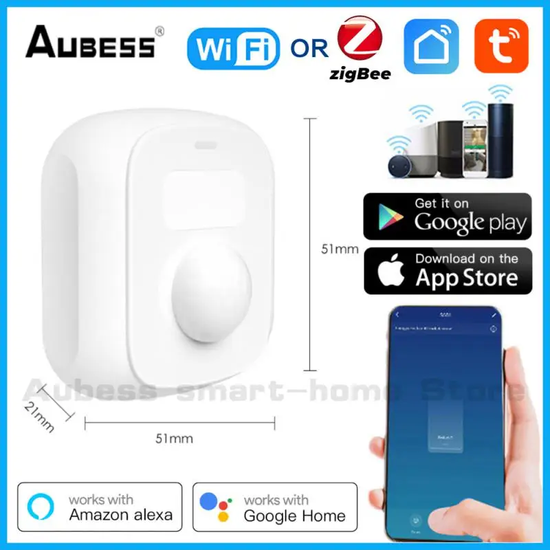 

ZigBee Tuya Smart Human Motion Detect Light Sensor Scene Switch 3 in 1 Sensor PIR Motion Detection Home Security Protection