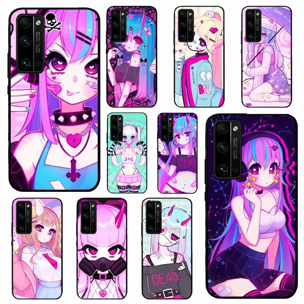 Чехол для телефона Geoxor Moneko Girl для Huawei Honor 10 Lite 9 20 7A Pro 9X Pro 30 Pro 50 Pro 60 Pro 70 Pro Plus