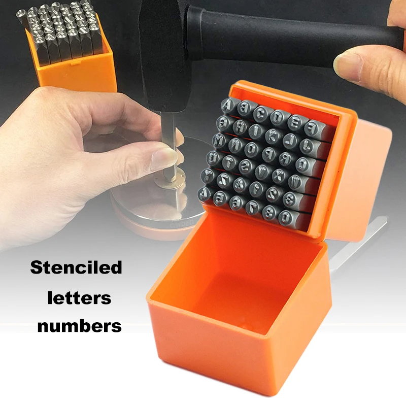 

36 Pcs Stainless Steel Letter Number Stamps Punch Set Hardened Metal Leather Useful Stamp Stamps Punch Outillages De Bricolage