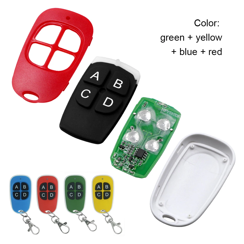 

4 шт., беспроводные ключи для гаражных дверей, 433 МГц