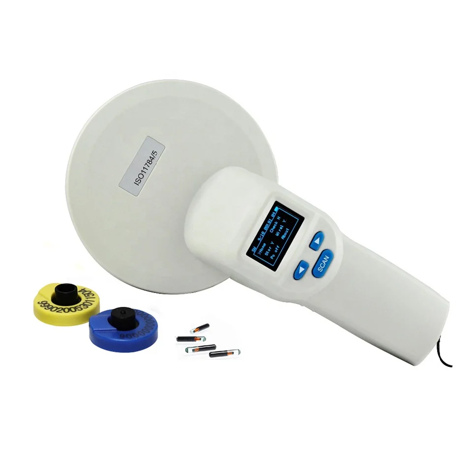 

CMRFID 134.2khz dog microchip temperature reader pet scanner fdx-b rfid reader ear tag animals microchip scanner for pets