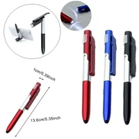 multifunction phone stand holder ballpoint pen 4 in 1 folding led light ballpoint pen stylus school office stationery supplies