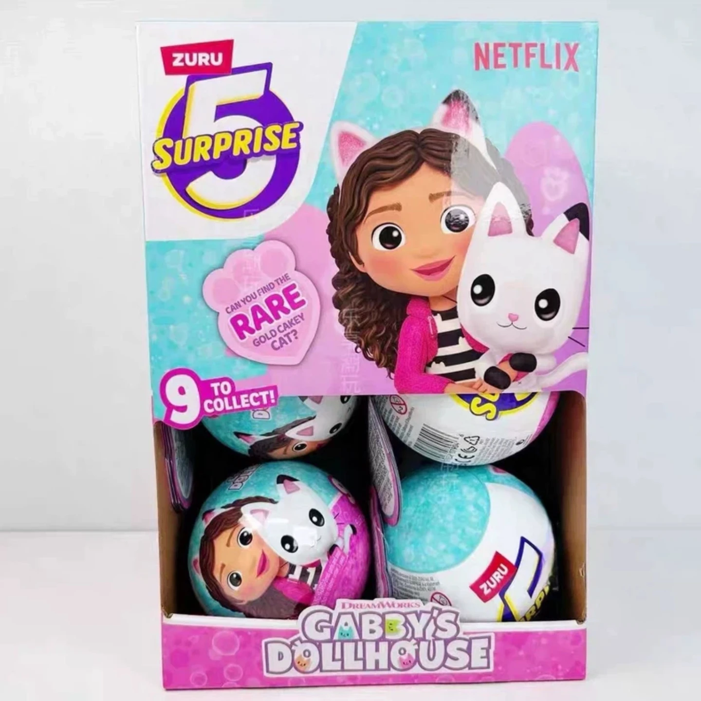 Фото Zuru 5 Surprise Gabby’s Dollhouse Blind Ball Netflix Dreamworks Набор миниатюрных фигурок Коллекционная диорама-украшение для любителей хобби №1