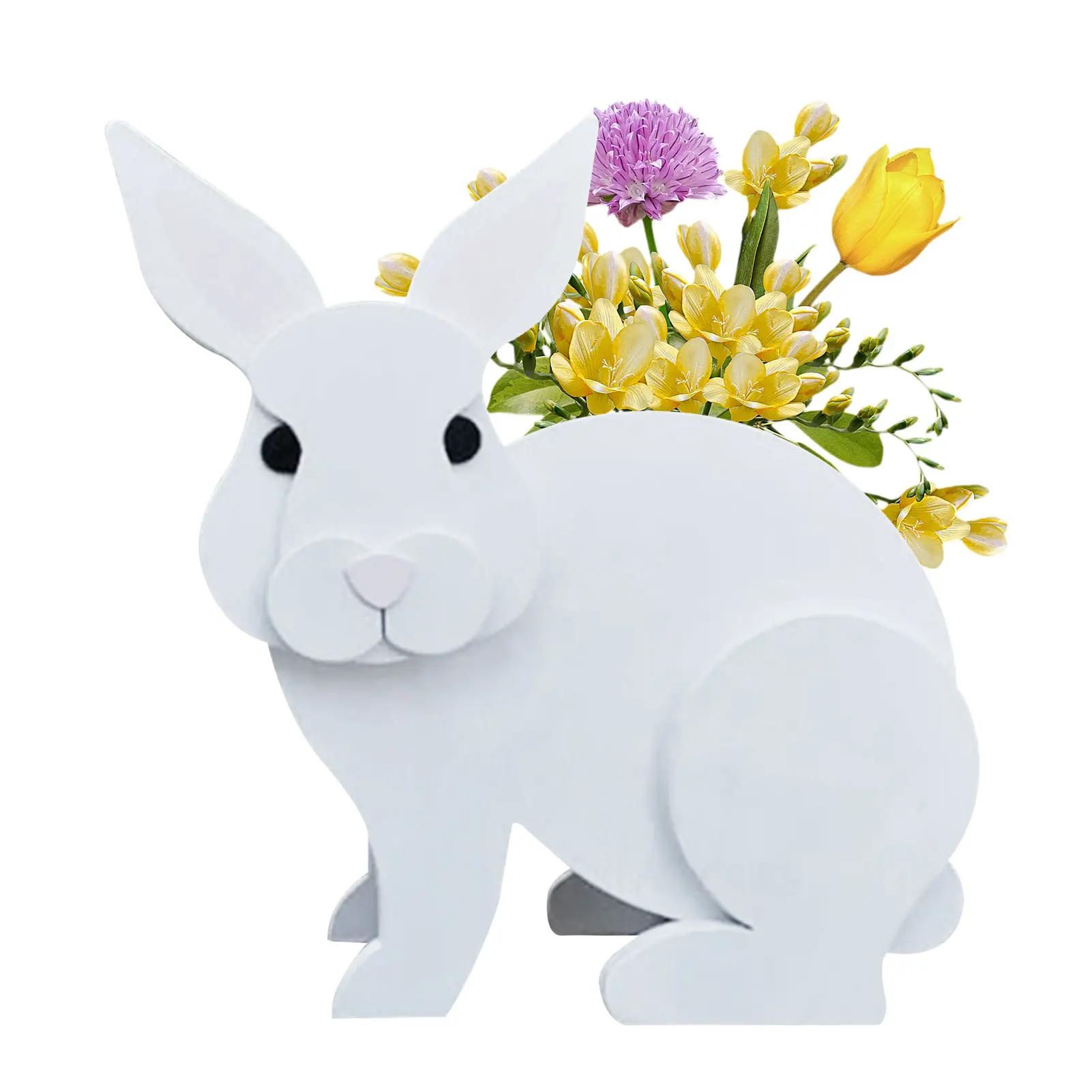 

Pet Rabbit Potted Flower Pot Cute Bunny Shape Planter Pot DIY Plant Container Holder For Garden Home Decor Plants Flower Storage
