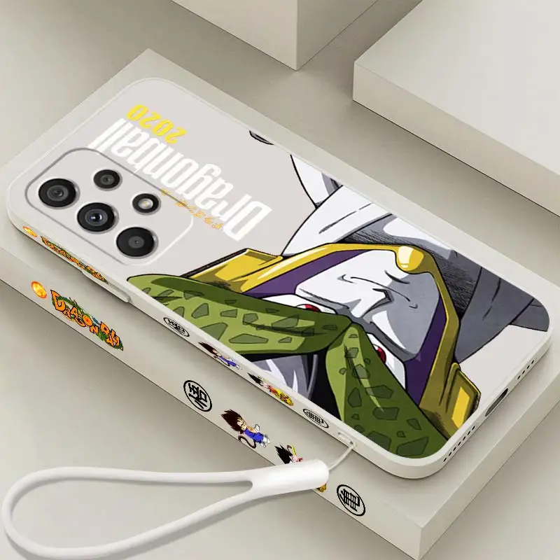 

G-Goku D-Dragon Ball Z Anime Phone Case For Samsung Note 20 10 A54 A31 A14 A03 A22 A34 A04 A24 Ultra Plus 5G Liquid Left Rope