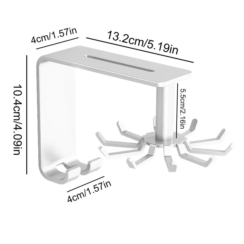 Многофункциональный поворотный крючок из углеродистой стали на 10 крючков