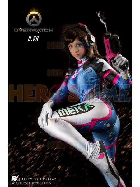 Женский костюм для косплея D.Va комбинезон из спандекса в стиле супергероя Zentai