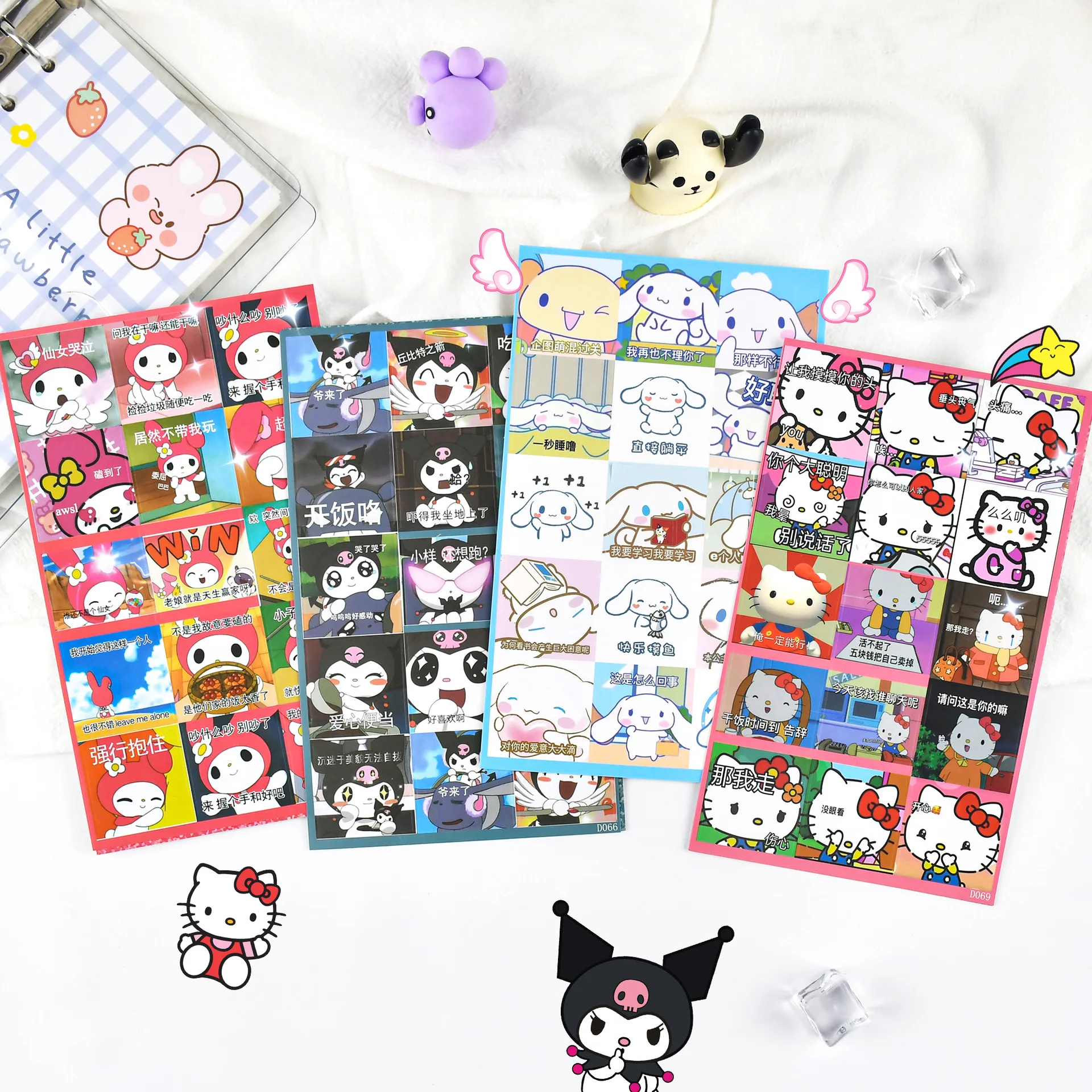 

Sanrio, рисунок, искусство, милые Мультяшные Стикеры с героями аниме, для студентов, для творчества, декоративная книга, карточка с героями мультфильмов, Канцелярские Стикеры, коричная бумага