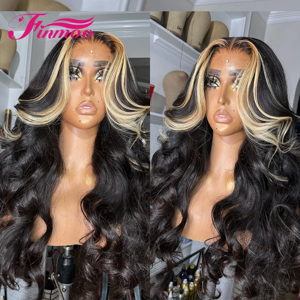 

13x4 хайлайтер блонд HD прозрачный кружевной передний парик тело волна передние человеческие волосы парики для женщин предварительно выщипанные бразильские волосы