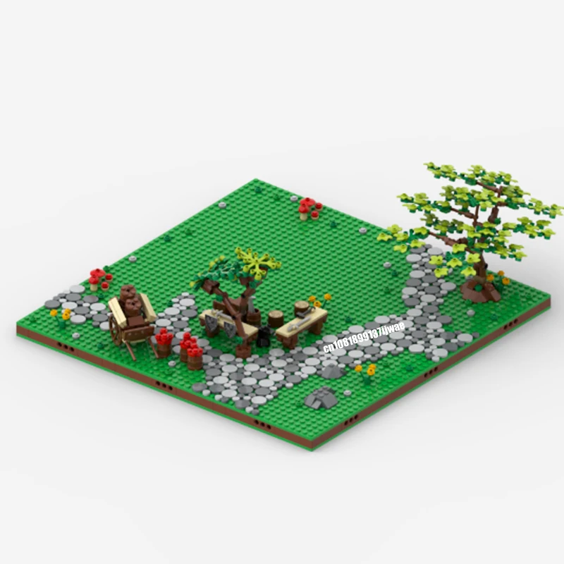 857 шт. Европейская средневековая улица вид черная модель дисплей DIY креативные