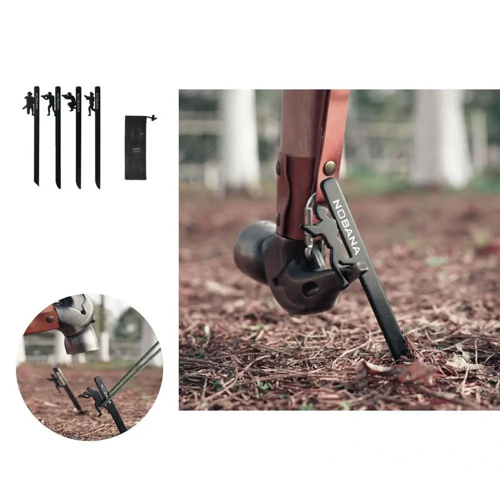 

4 шт. компактные портативные полезные стойки для палатки, оборудование для кемпинга, нелегко сгибать