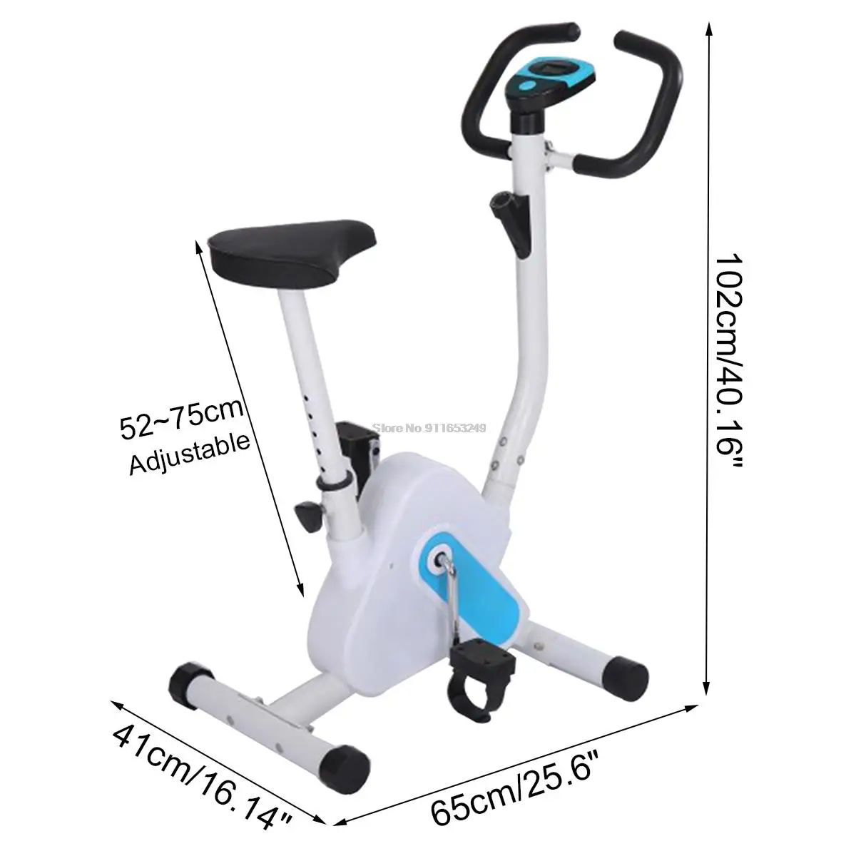 Регулируемый велотренажер с 6 режимами кардио фитнес тренажерный зал