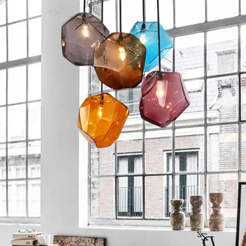 

Скандинавские светодиодный подвесные светильники, потолочные лампы для дома, в стиле лофт, художественное освещение для помещений, столово...